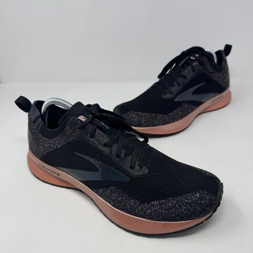 Brooks Levitate 4 Running Shoes Black and Pink 1203351B002 Women's Size 10.5